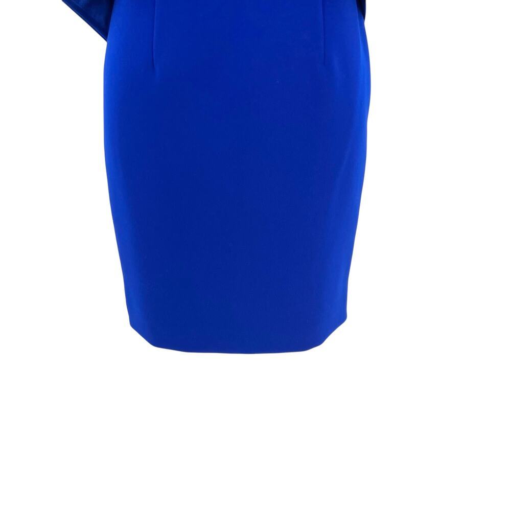 Jay Godfrey Cobalt Blue Viola‎ Dress Strapless Ruffle Detail Mini Size US 4 - Picture 4 of 12